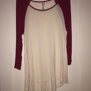 Boutique baseball tee